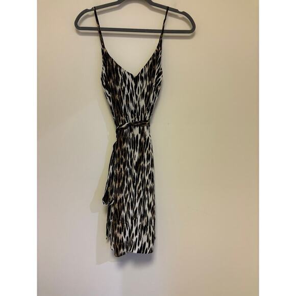 L'agence Animal Print Slip Dress Small 100% Silk - Picture 1 of 5